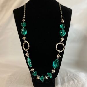 Turquoise necklace with matching earrings